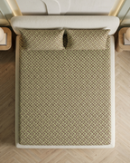 Urban Lattice Cotton Bedding Set – Fitted Sheet + 2 Pillow Covers