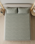 Verdant Cotton Bedding Set – Fitted Sheet + 2 Pillow Covers