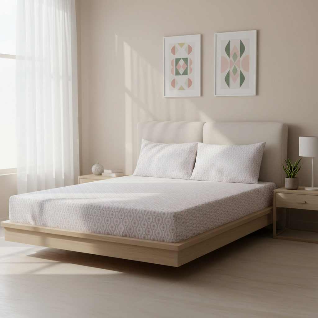 English Garden Pure Cotton Fitted Bed Sheet Combo