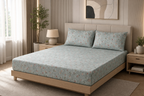 Ivy Bloom Pure Cotton Fitted Sheet Combo