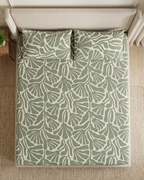 Sea Fan Cotton Bedding Set – Fitted Sheet + 2 Pillow Covers