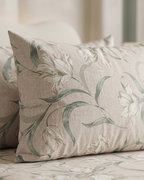 Wattle Bloom Cotton Bedding Set – Fitted Sheet + 2 Pillow Covers