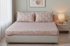 Downton Floral Pure Cotton Fitted Bed Sheet Combo