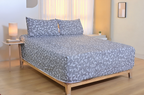 Geo Abstract Pure Cotton Fitted Sheet Combo