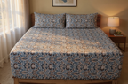 Iris Pure Cotton Fitted Sheet Combo