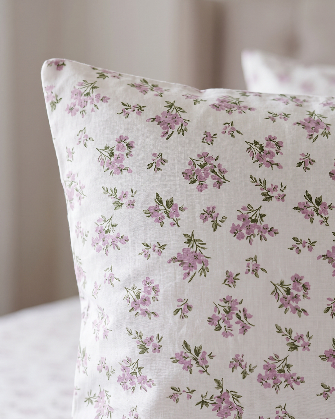 Wisteria Lane Cotton Bedding Set – Fitted Sheet + 2 Pillow Covers