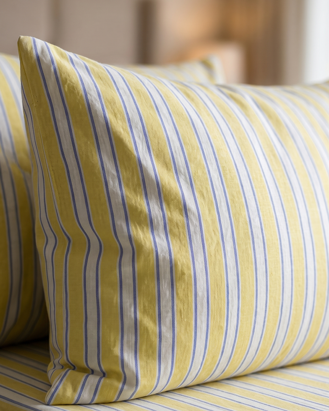Sunrise Serenade Cotton Bedding Set – Fitted Sheet + 2 Pillow Covers