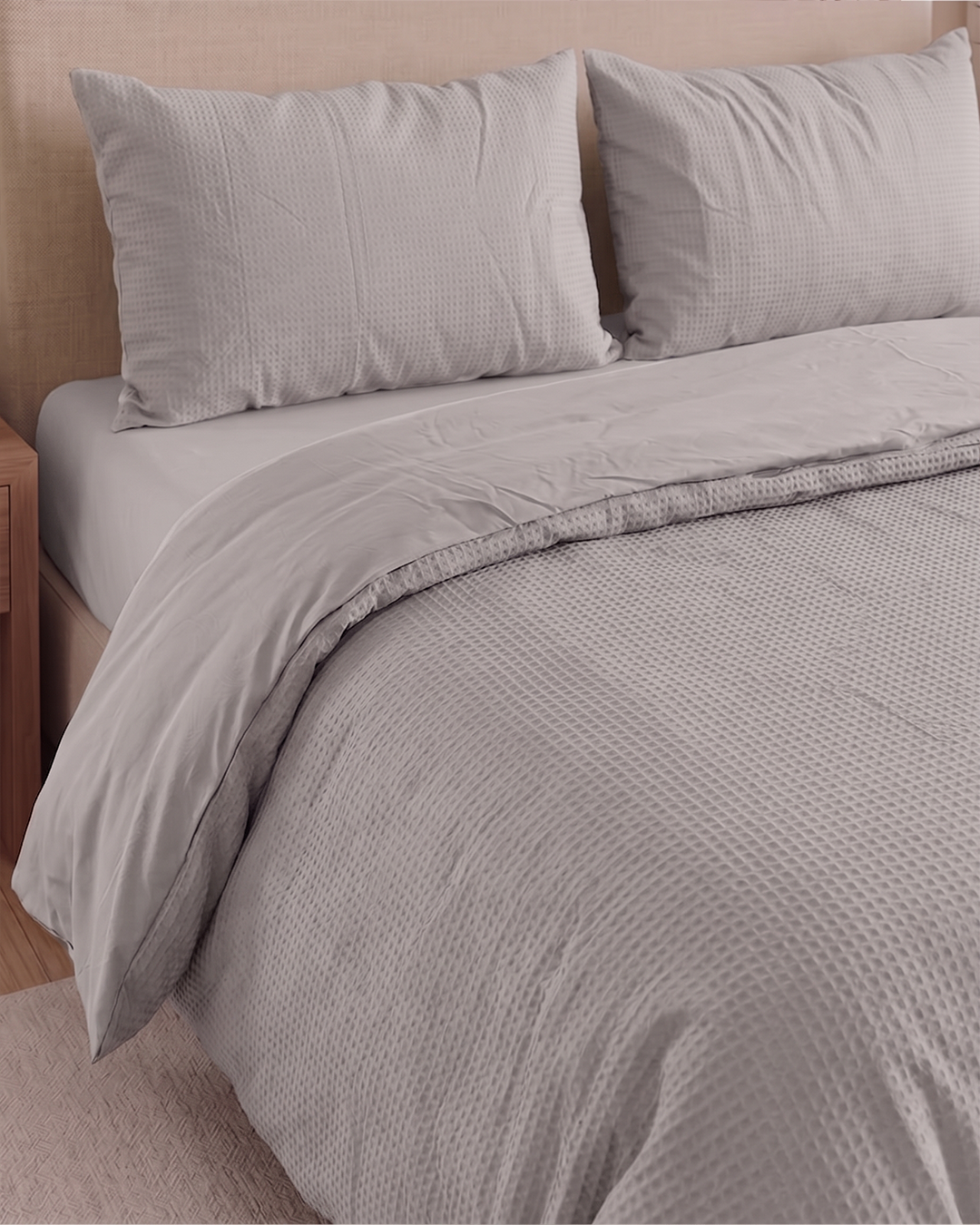 ICF Soft Weave Waffle - Premium Duvet Set