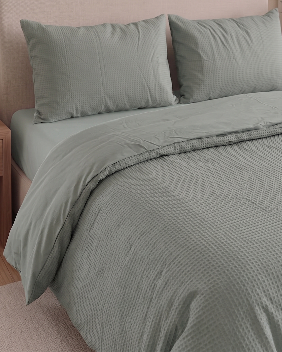 ICF Soft Weave Waffle - Premium Duvet Set