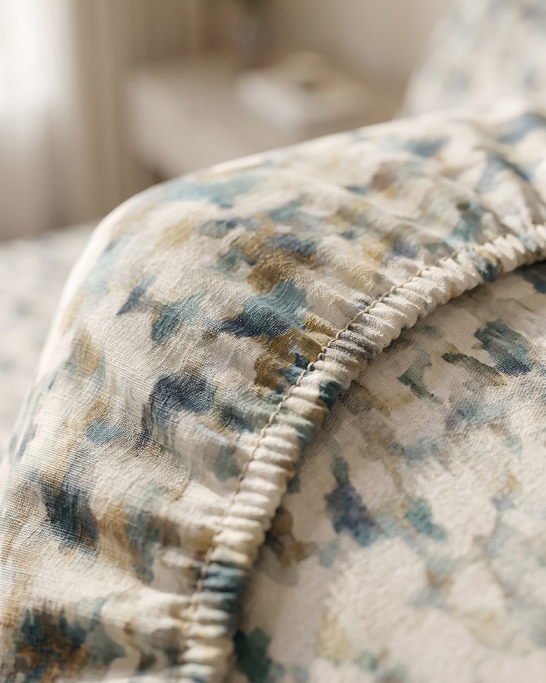 Mauve Splash Pure Cotton Bedding Set