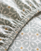 Petite Fluer Cotton Bedding Set – Fitted Sheet + 2 Pillow Covers