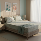 Ivy Bloom Pure Cotton Fitted Sheet Combo