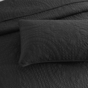 Renee Taylor Asher Jacquard Coverlet Set Grey