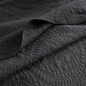 Renee Taylor Asher Jacquard Coverlet Set Grey