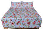 Floral Reverie Pure Cotton Fitted Sheet combo