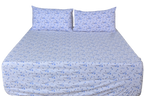 Azure Sprig Pure Cotton Fitted Sheet Combo