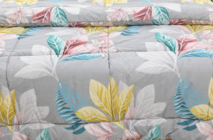 Comforter Set - Grey Floral