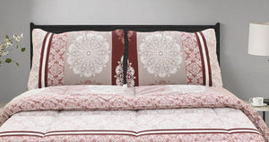 Comforter Set - Meroon Floral