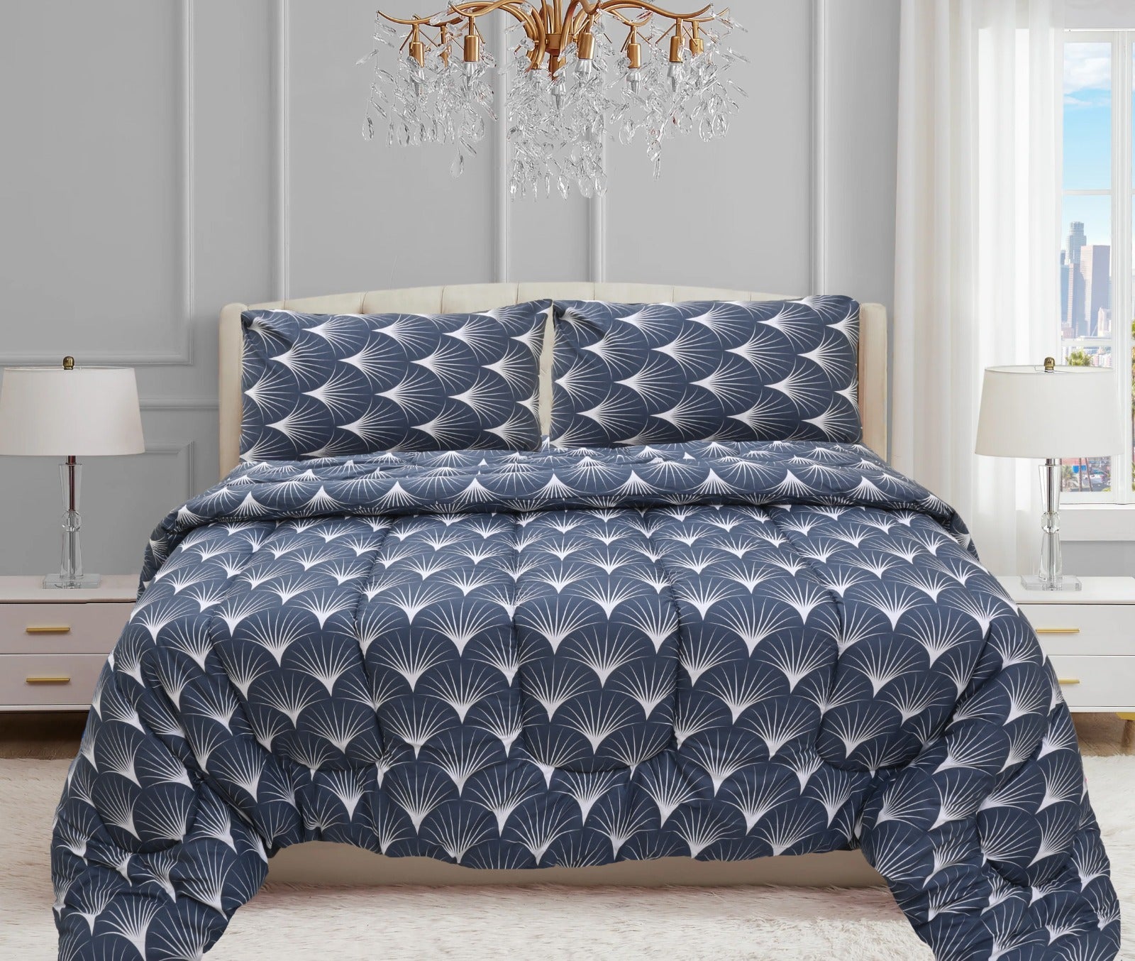 Comforter Set - Blue mix