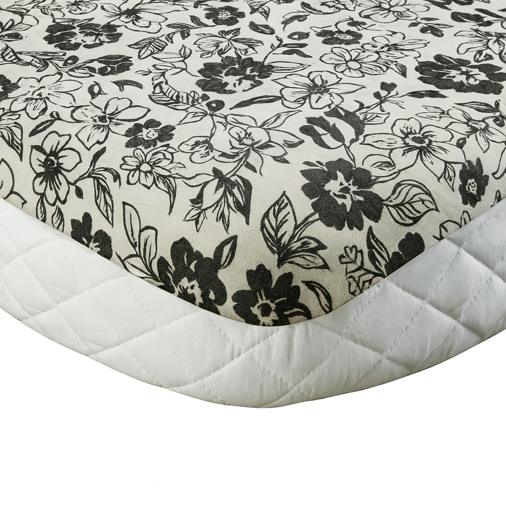 ICF Noir Flore King Size Comforter Set