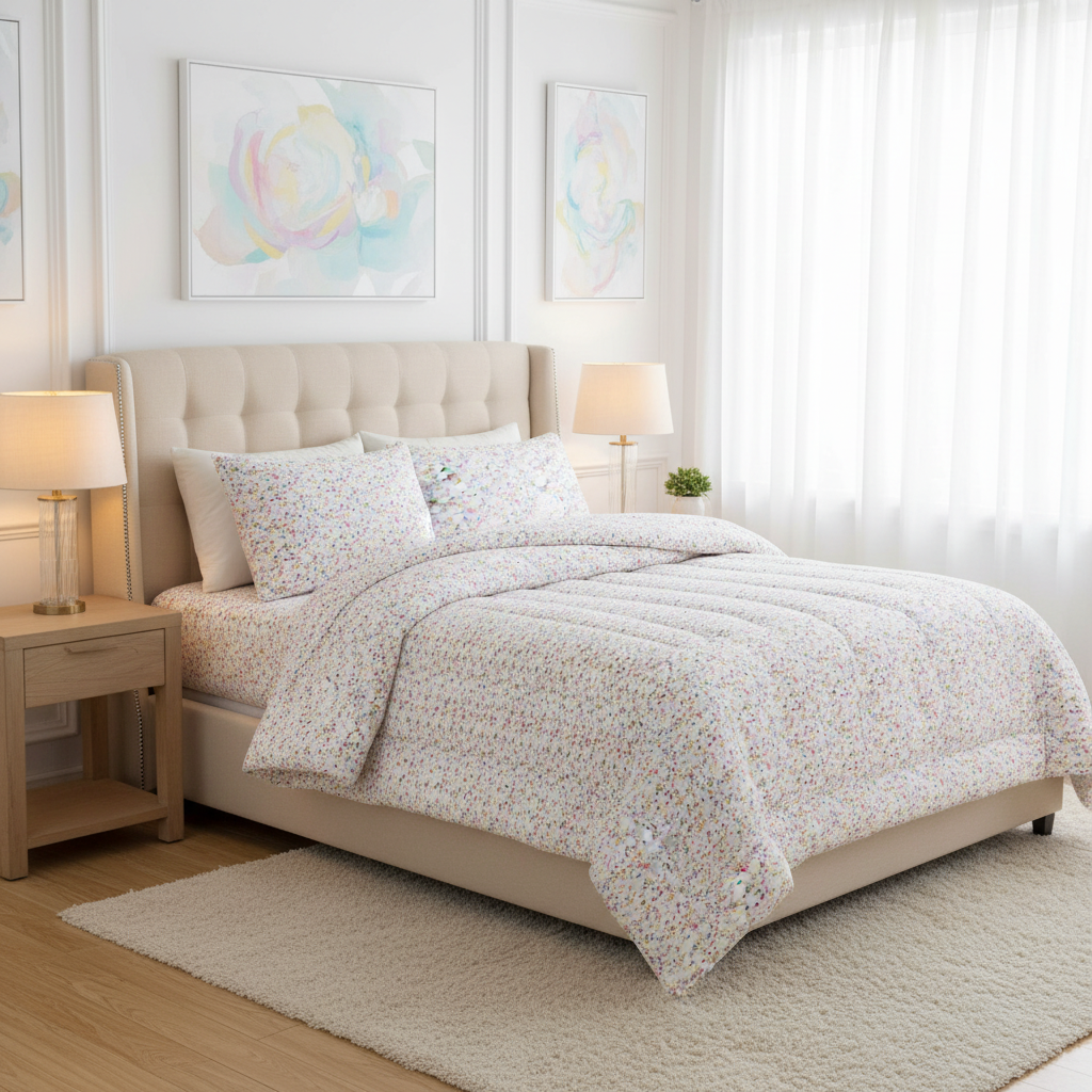 ICF Confetti Cloud Double Size Comforter Set