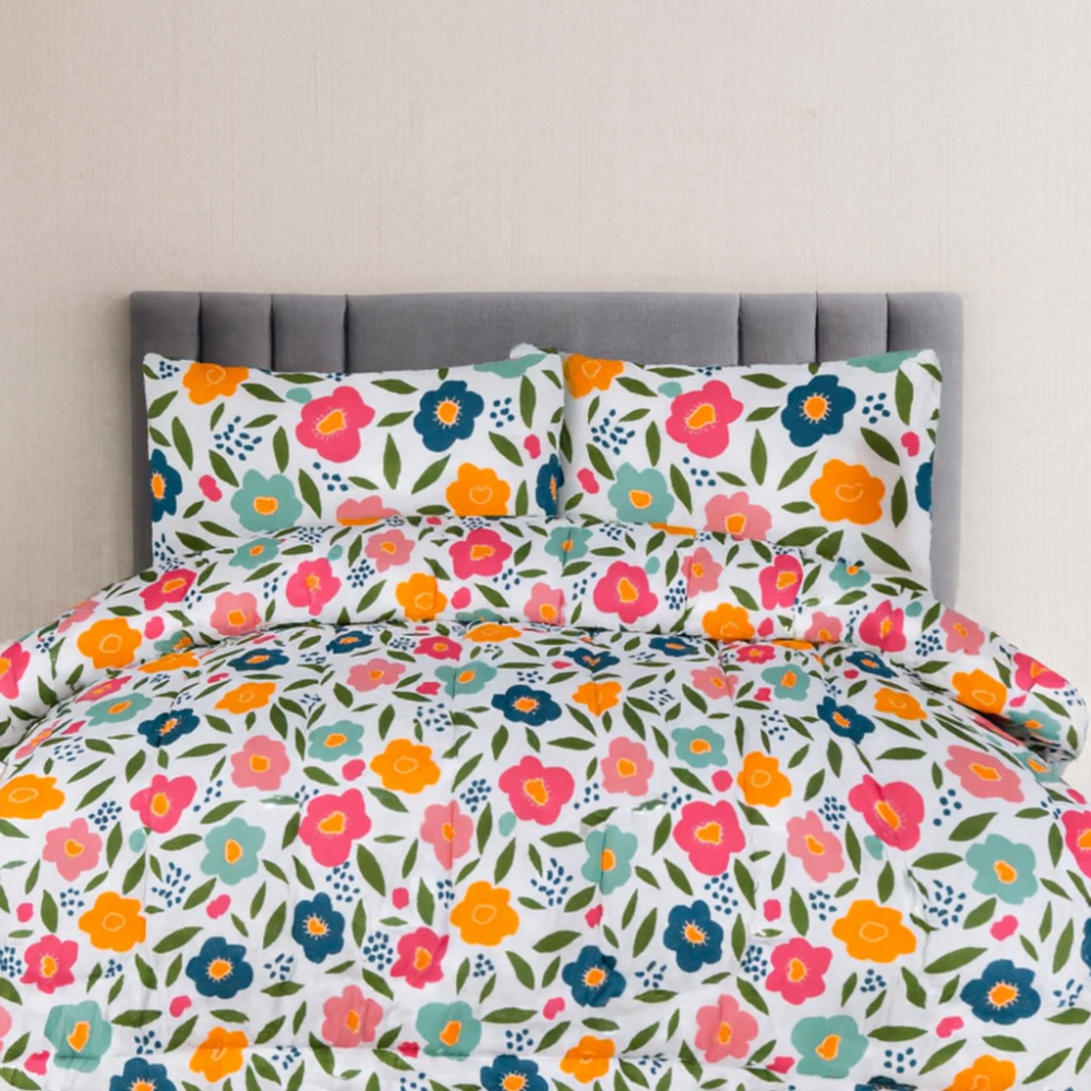 ICF Gardenia Grove King Size Comforter Set