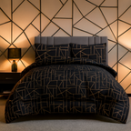 ICF Geo Ligne Doree King Size with Comforter Set