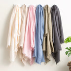 Renee Taylor Throw Linen Stone washed Cavallo Magnet