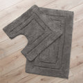 Bath Mat 2 Piece Tufted Bath Mat Set Nickle