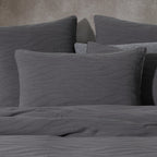 Platinum Ariel Charcoal Quilt Cover Set