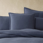 Platinum Caspian Indigo Quilt Cover Set