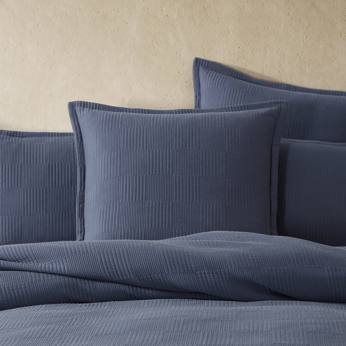 Platinum Caspian Indigo Quilt Cover Set