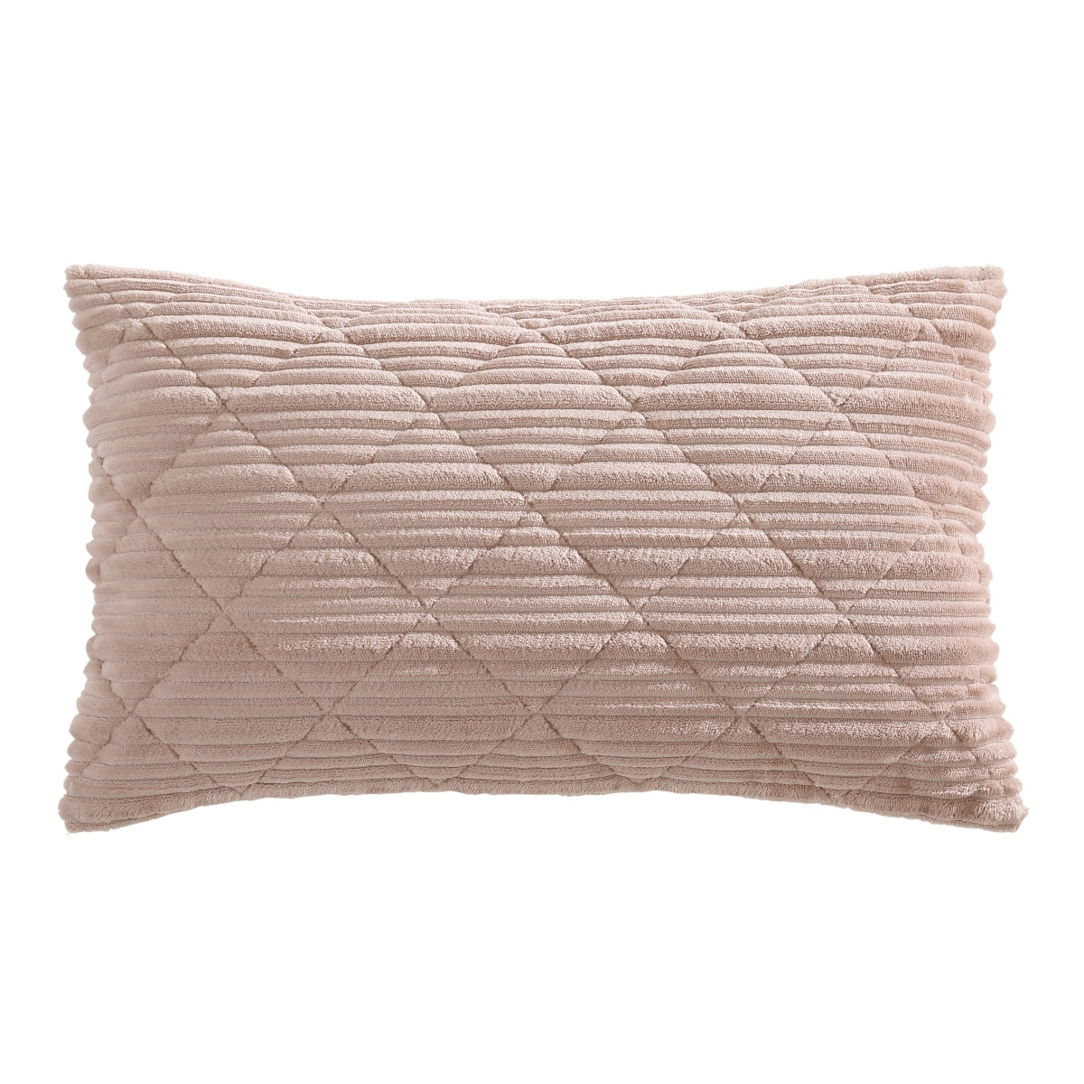 Platinum Corbin Blush Quilted Velvet Quilt Cover Set