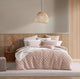 Platinum Corbin Blush Quilted Velvet Quilt Cover Set