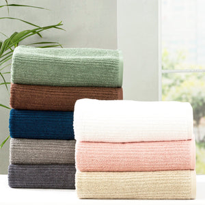Renee Taylor Cobblestone Ribbed Towels Toffee