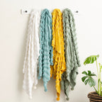 Renee Taylor Wave Cotton Chenille Throw Sage
