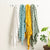Renee Taylor Wave Cotton Chenille Throw Sage