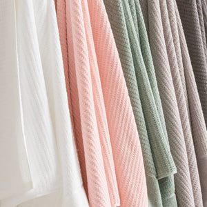 Renee Taylor Cambridge Waffle Towels Eucalyptus