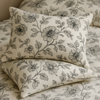 ICF Noir Flore King Size Comforter Set