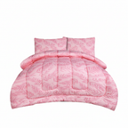 ICF Pink Olea Meadow Single Comforter Set