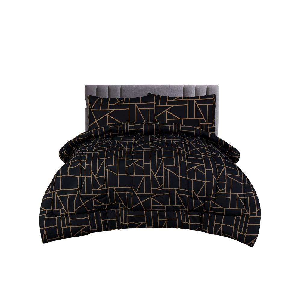 ICF Geo Ligne Doree King Size with Comforter Set