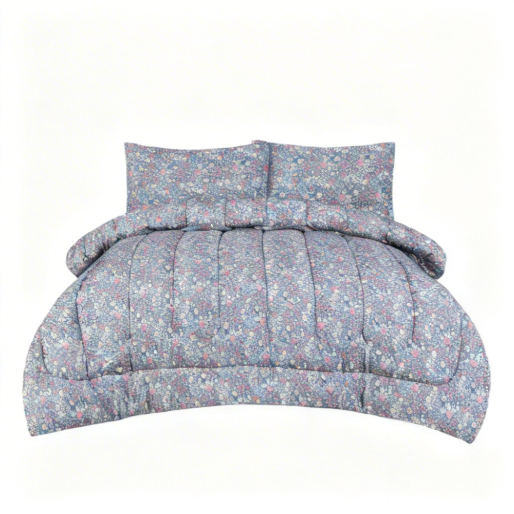ICF Ditsy Floral Queen Size Comforter Set