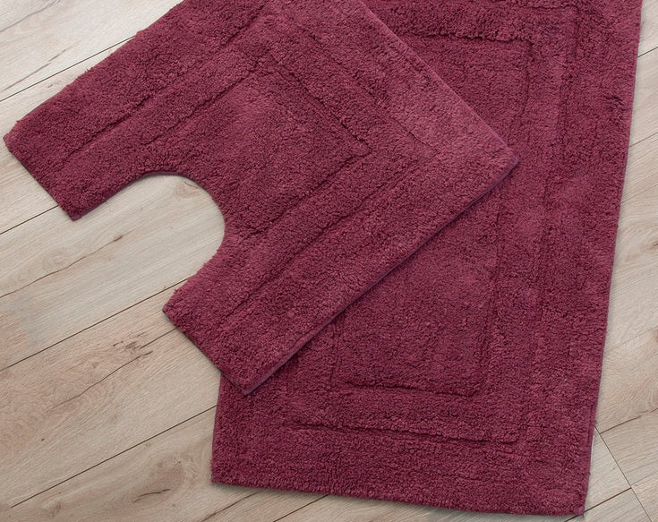 Bath Mat 2 Piece Tufted Bath Mat set Rosebud