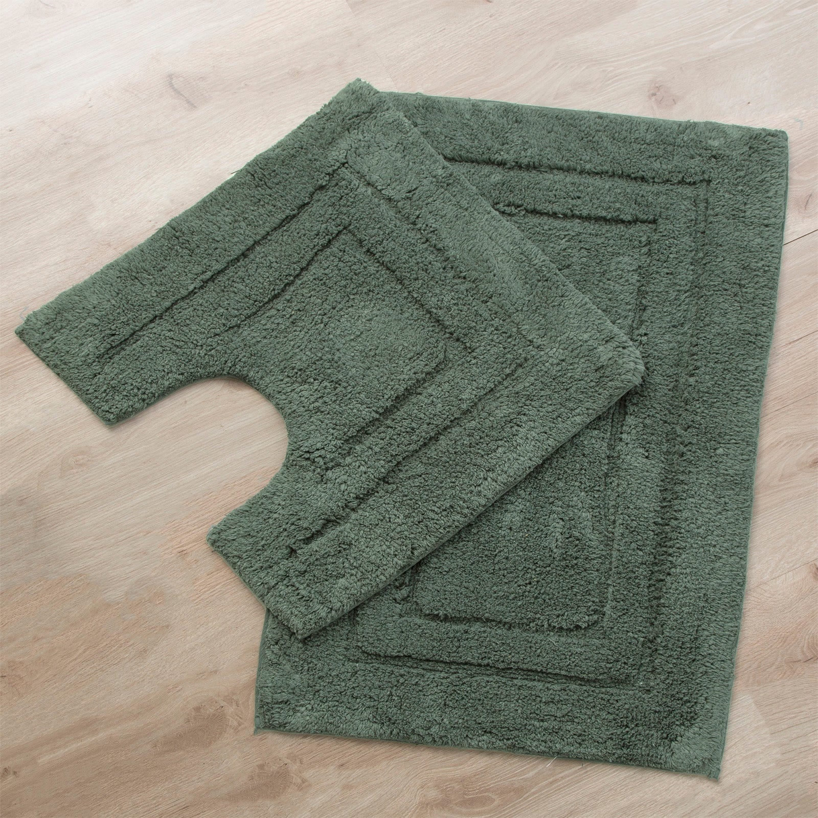 Bath Mat 2 Piece Tufted Bath Mat Set Sage