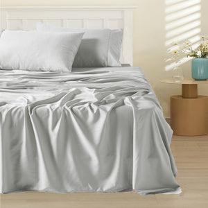 White Solid bedsheet set