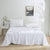 White Solid bedsheet set