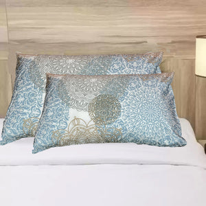 Pillow Cover - Silver Floral