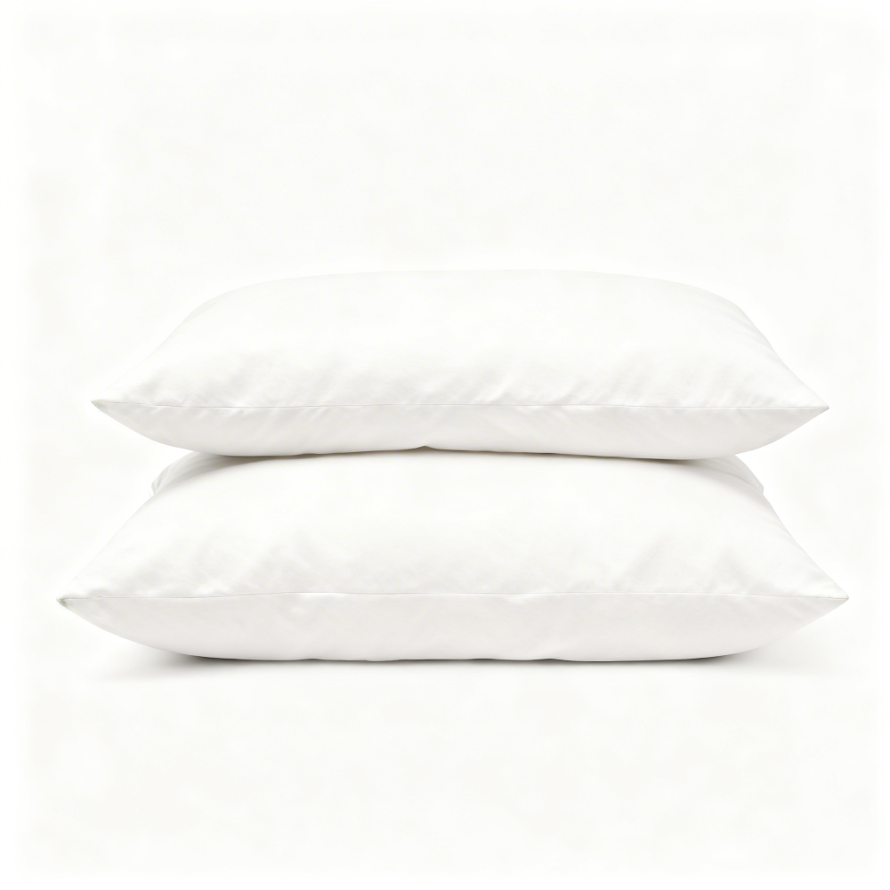 ICF Standard Plain Pure Cotton Cover Pillow  Twin Pack