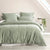 Park Avenue European Vintage washed Quilt Cover set Fern