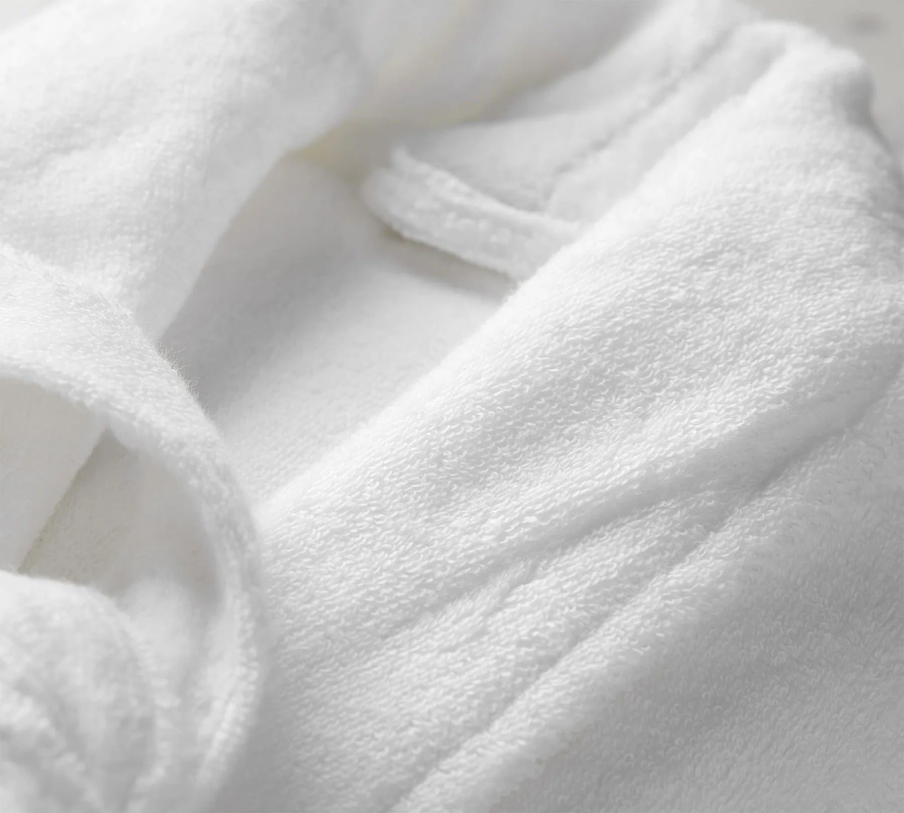 Bath Robe Quick Dry Terry Cotton White